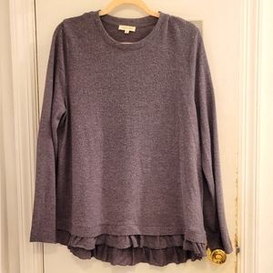 Cotton Blue Womens Top Medium